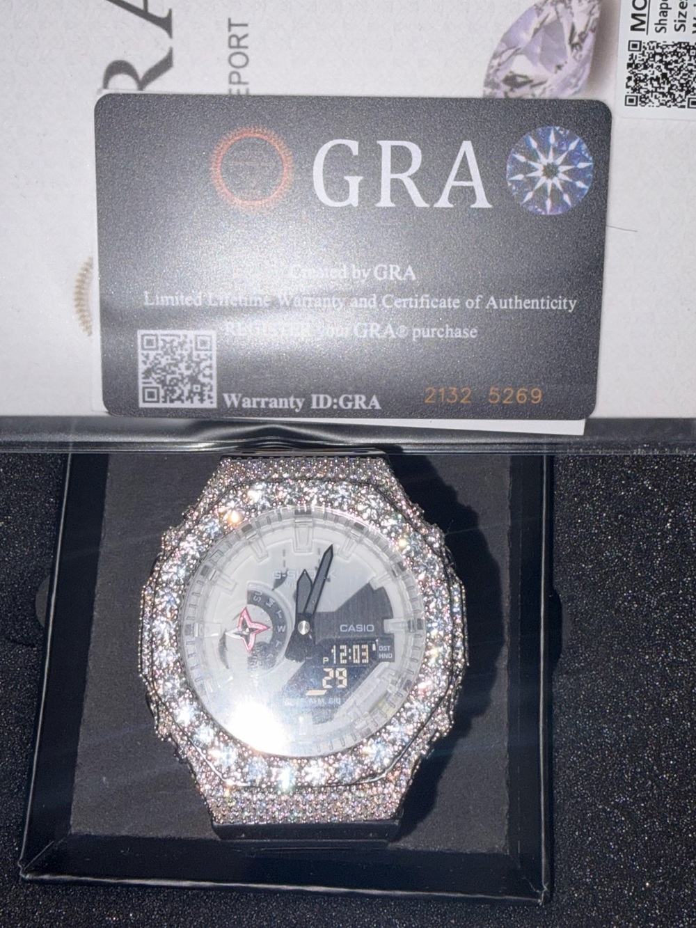 iced out moissanite g shock watch - Picture 3 of 8
